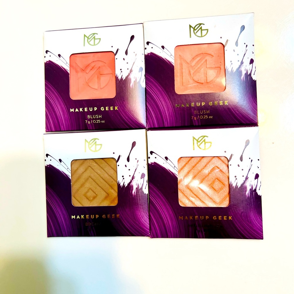 Blushes,highlighter and bronzer bundle by Makeup Geek